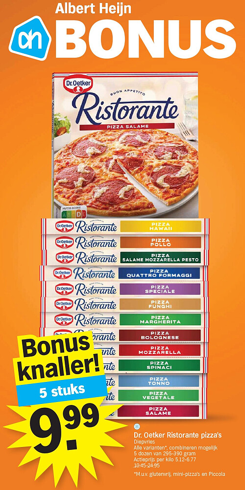 Dr. Oetker Ristorante pizza's