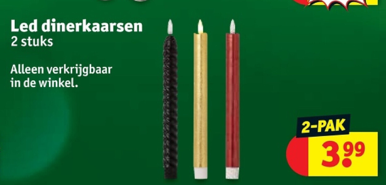 Led dinerkaarsen