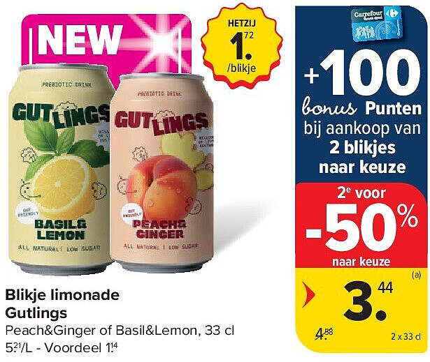 Blikje limonade Gutlings