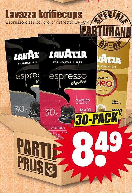 Lavazza koffiecups 30-pack