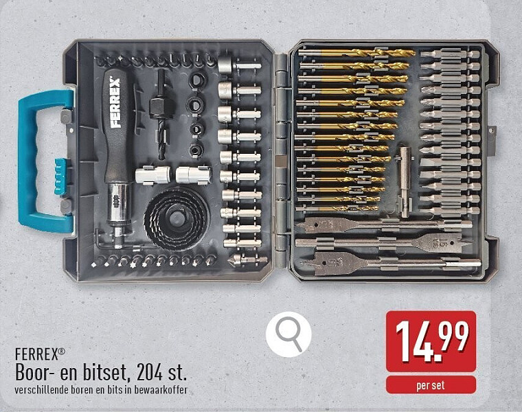 Boor- en bitset, 204st.
