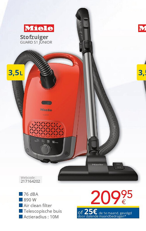 Stofzuiger GUARD S1 JUNIOR 3.5L