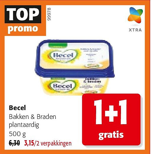 Becel Bakken & Braden plantaardig 500 g