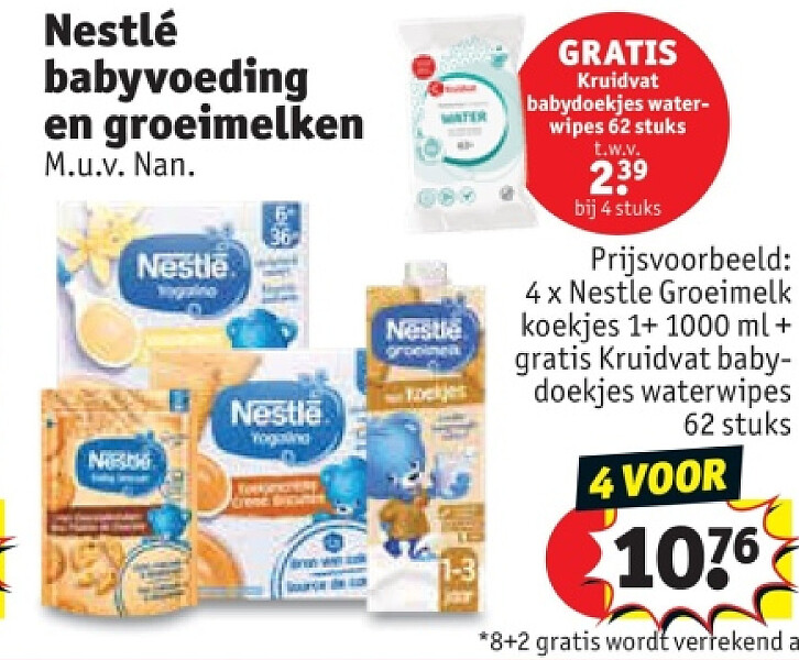 Nestlé babyvoeding en groeimelken
