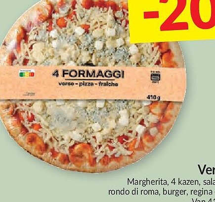 Verse pizza 4 Formaggi