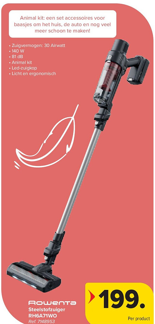 Steelstofzuiger RH6A71WO