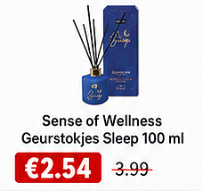 Sense ofWellness Geurstokjes Sleep 100 ml
