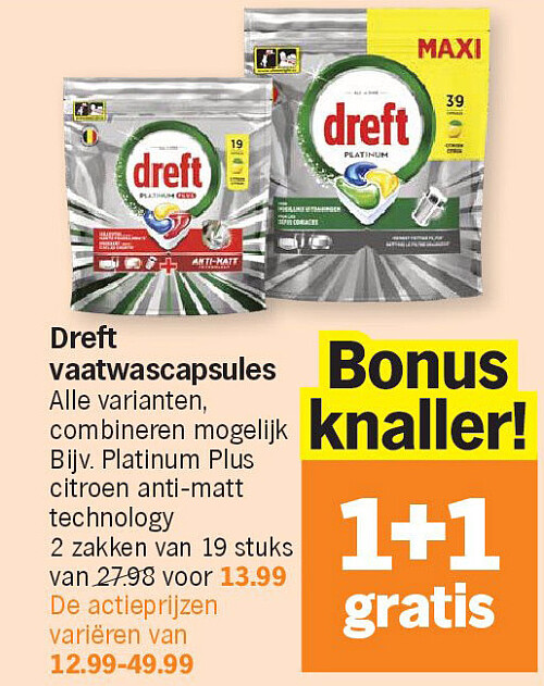 Dreft vaatwascapsules
