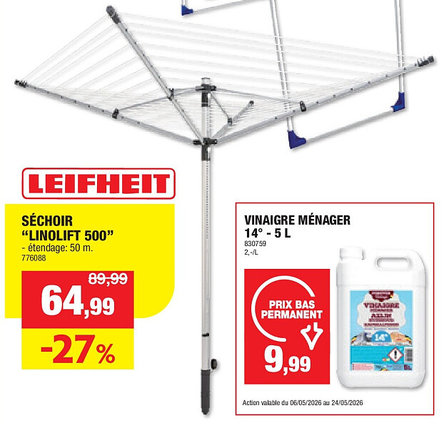 SÉCHOIR “LINOLIFT 500”