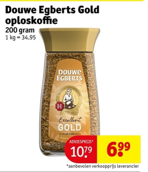 Douwe Egberts Gold oploskoffie