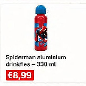 Spiderman aluminium drinkfles - 330 ml