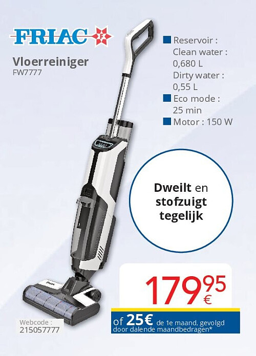 Friac Vloerreiniger FW7777