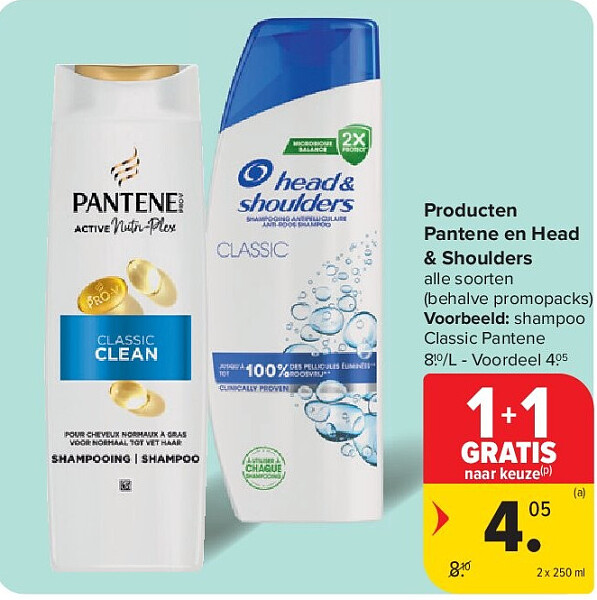 Producten Pantene en Head & Shoulders