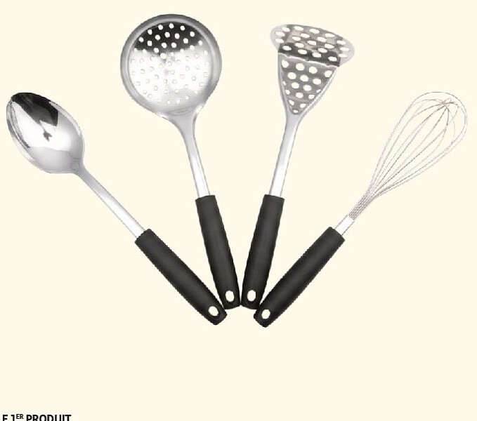 Gamme ustensiles inox manche plastique Actuel
