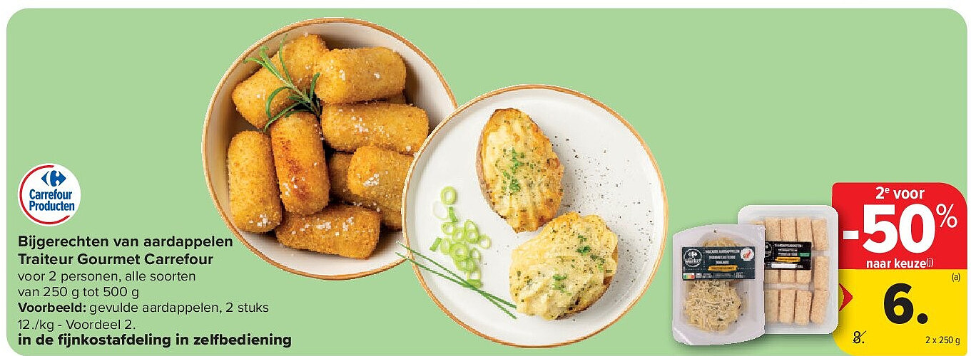 Bijgerechten van aardappelen Traiteur Gourmet Carrefour