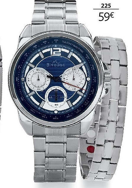 Coffret montre homme Bivouac avec bracelet