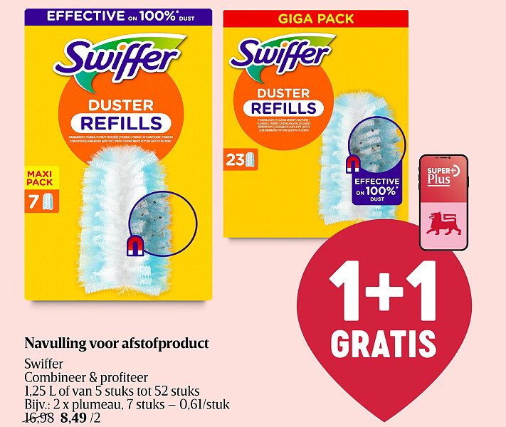 Navulling voor afstofproduct