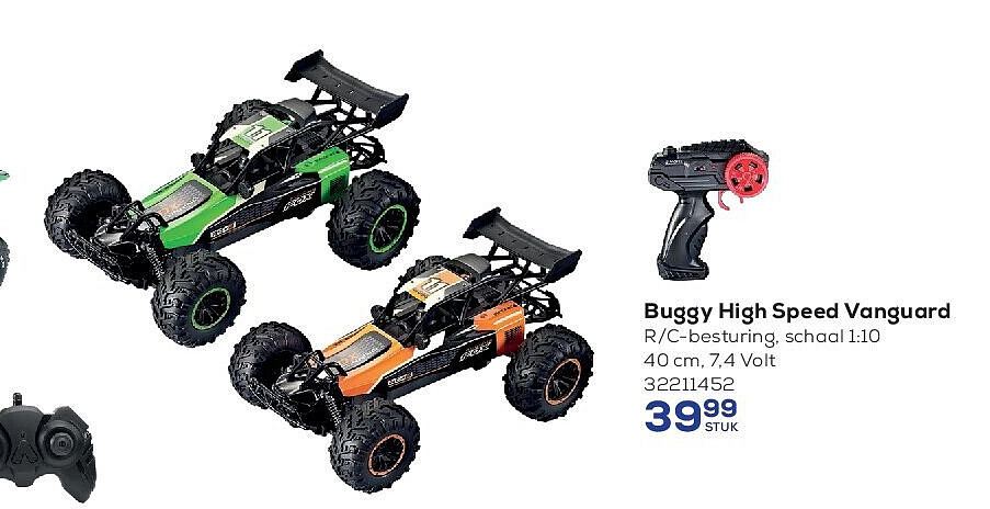 Buggy High Speed Vanguard R/C-besturing, schaal 1:10 40 cm, 7,4 Volt
