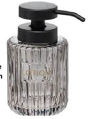 12 SOORTEN Zeepdispenser glas