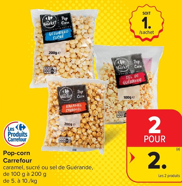 Pop-corn Carrefour 2 POUR