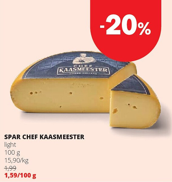 SPAR CHEF KAASMEESTER light 100 g