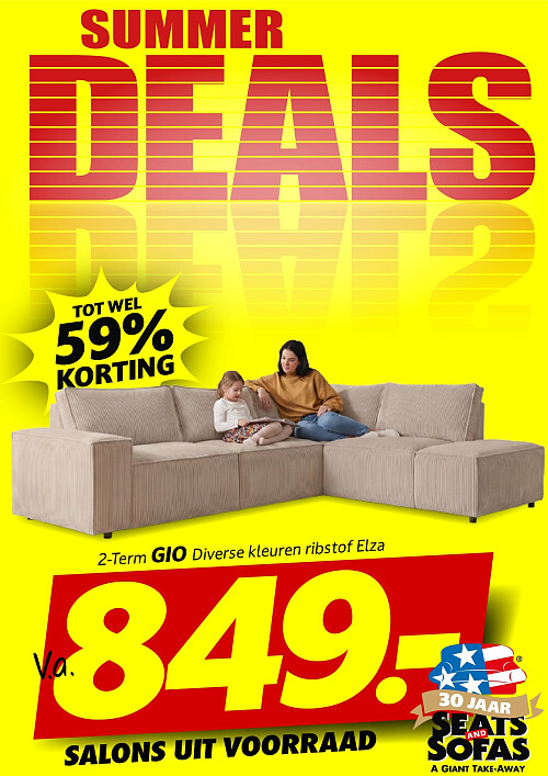 2-Term GIO Diverse kleuren ribstof Elza