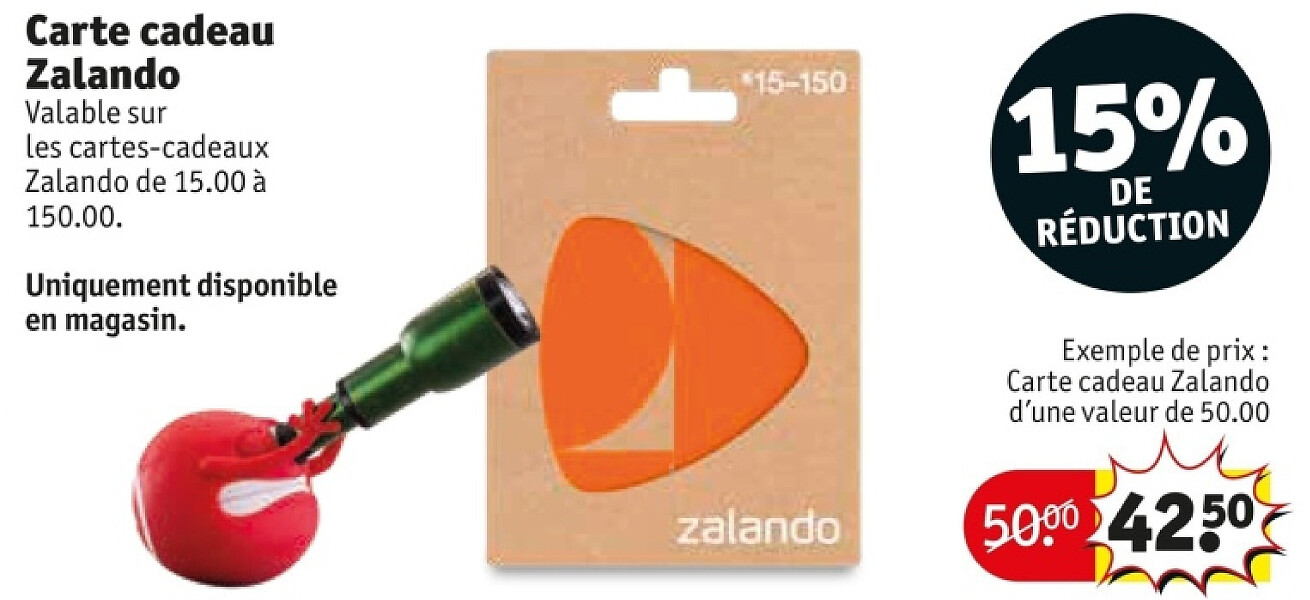Carte cadeau Zalando