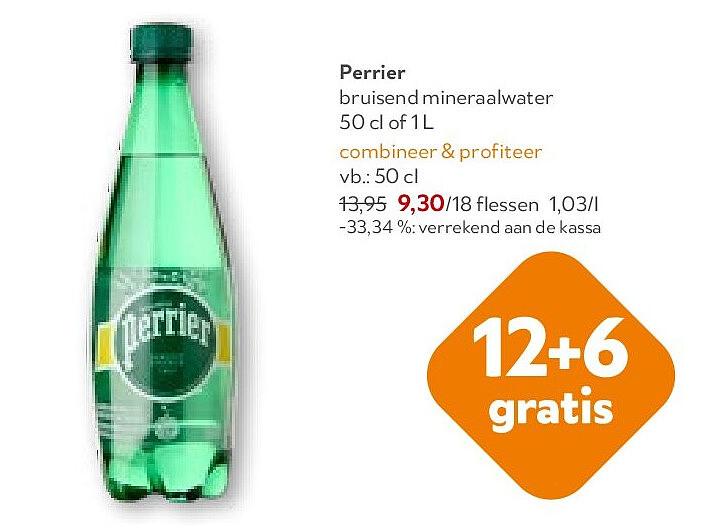 Perrier bruisend mineraalwater 50 cl