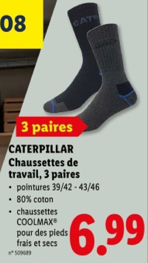 Chaussettes de travail, 3 paires