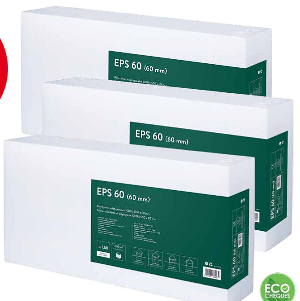 EPS 60 isolatieplaten, pak van 4