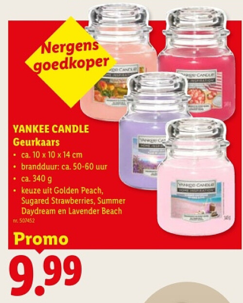 YANKEE CANDLE Geurkaars