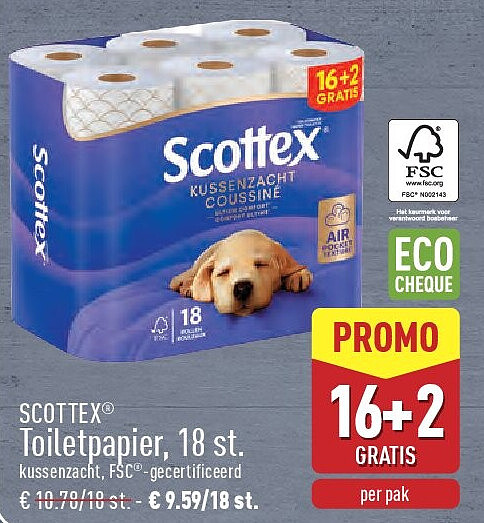 Toiletpapier, 18st.
