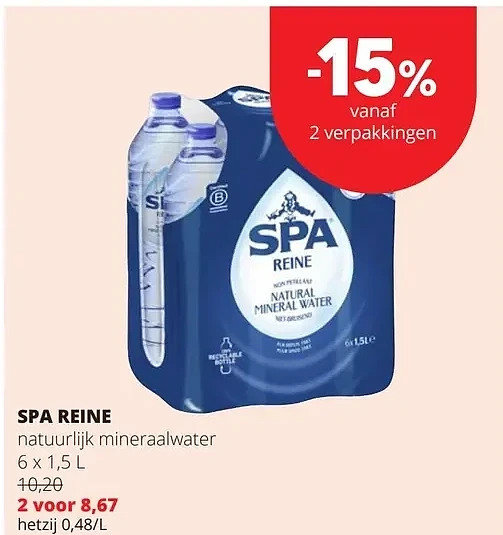 SPA REINE natuurlijk mineraalwater
