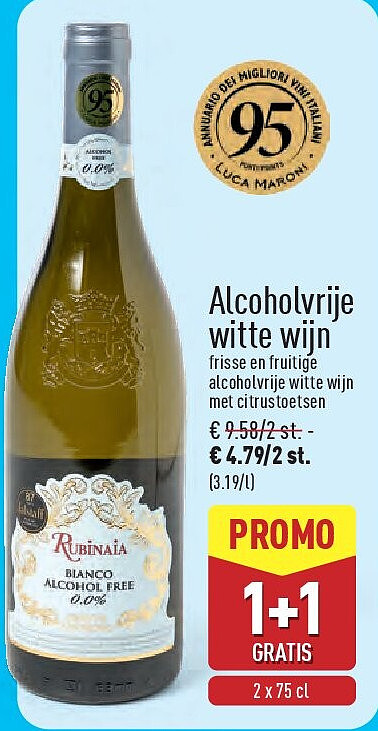 Alcoholvrije witte wijn