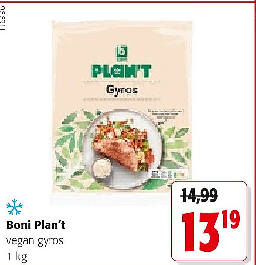 Boni Plan’t vegan gyros 1 kg