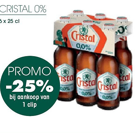 Cristal 0% 6x25cl