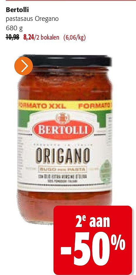 Bertolli pastasaus Oregano 680 g