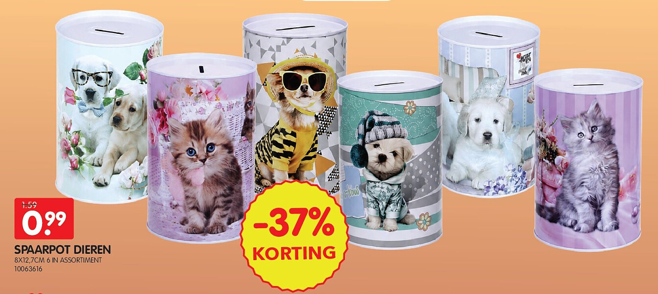 SPAARPOT DIEREN