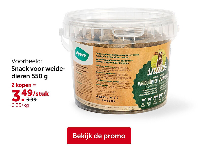 Snack voor weidedieren 550 g