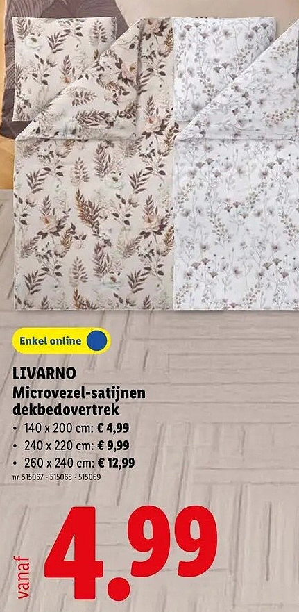 Microvezel-satijnen dekbedovertrek