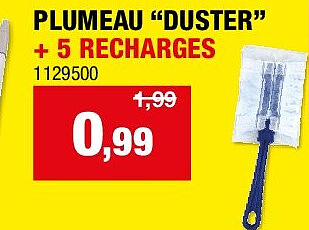 PLUMEAU “DUSTER” + 5 RECHARGES