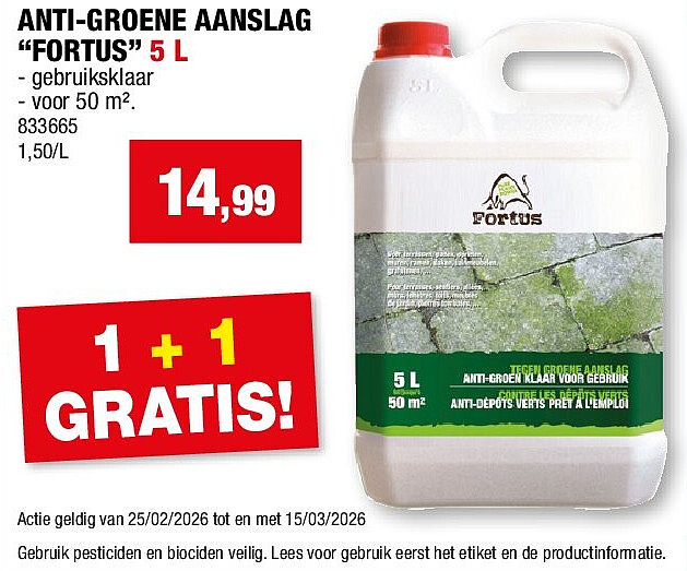 ANTI-GROENE AANSLAG “FORTUS” 5 L