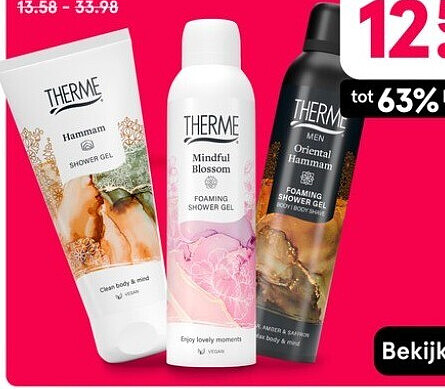 Therme bad, douche, hand en body m.u.v. giftsets en mini's