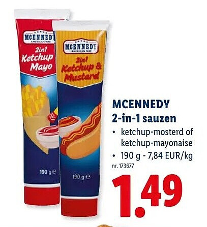 MCENNEDY 2-in-1 sauzen
