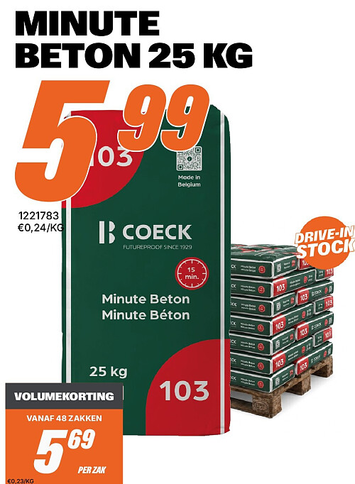 MINUTE BETON 25 KG