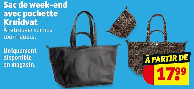 Sac de week-end avec pochette Kruidvat