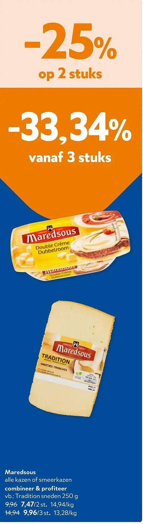 Maredsous Tradition sneden 250 g