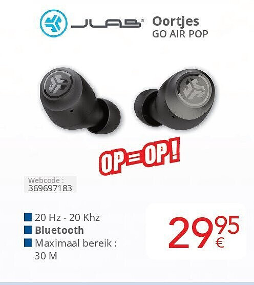 Oortjes GO AIR POP