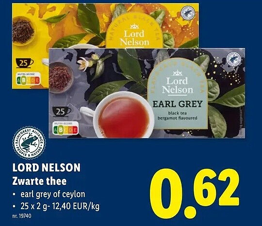 LORD NELSON Zwarte thee