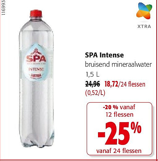 SPA Intense bruisend mineraalwater 1,5 L